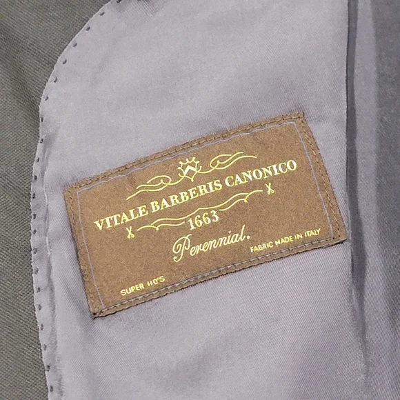 40R Men's SUITSUPPLY Wool Lazio Blazer Slim Fit Vitale Barberis Blue Sport Coat